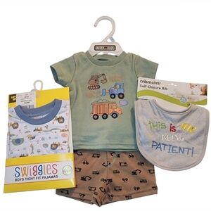 Boys Pajama Set/Bib/PC. Short Set